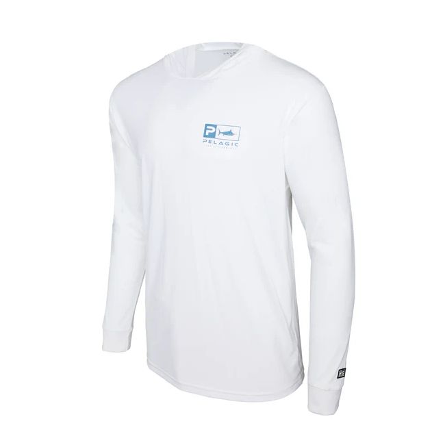 Camiseta Aquatek Hooded Goione Sailfish Blanco Pelagic