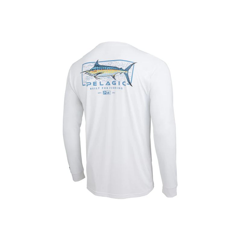 Camiseta Aquatek Marlin Mind Blanco Pelagic