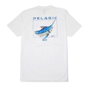 Camiseta Premium Goione Marlin Blanco Pelagic