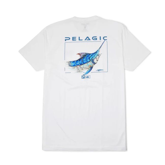 Camiseta Premium Goione Marlin Blanco Pelagic