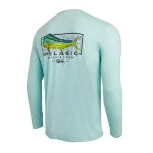 Camiseta Stratos LS Mahi Mind Turquesa Pelagic