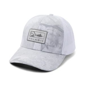 Gorra Open Seas Low Pro Trucker Light Grey Pelagic