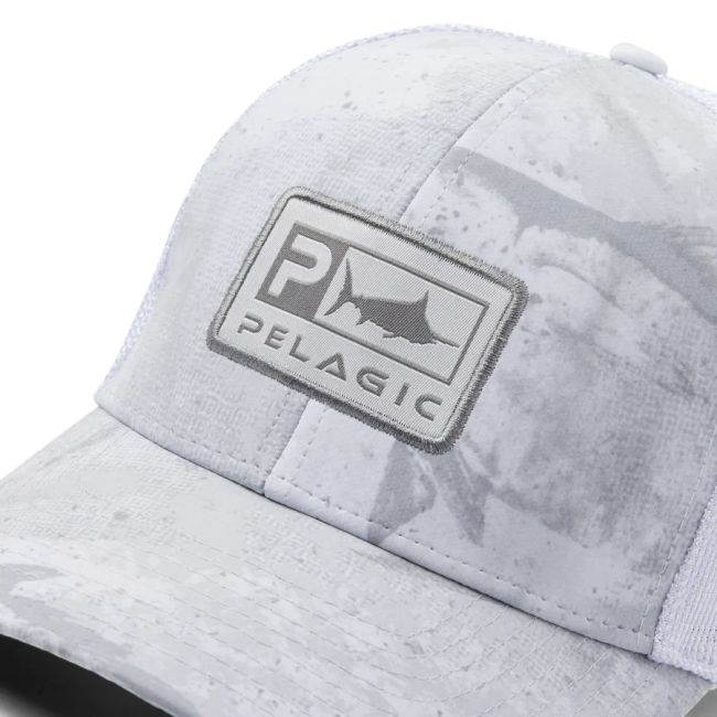 Gorra Open Seas Low Pro Trucker Light Grey Pelagic