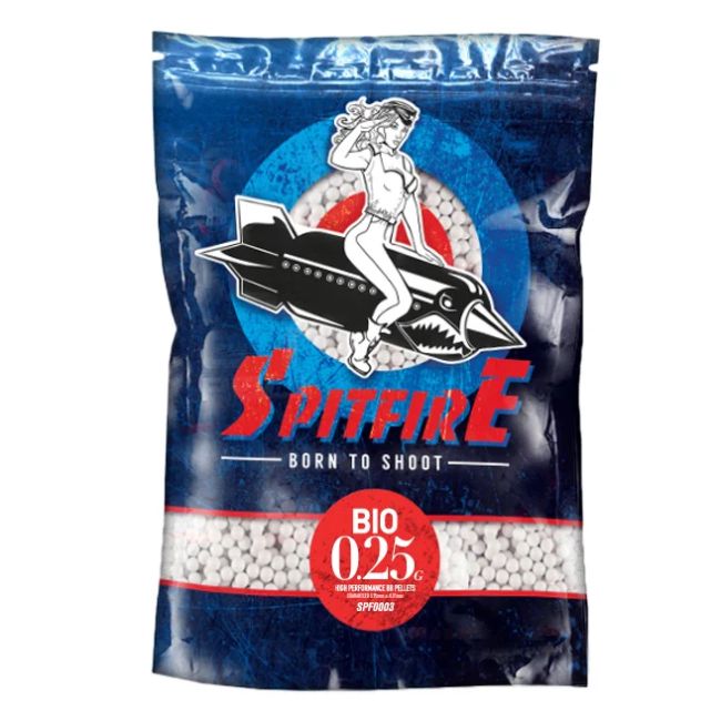 Bolas Bio Blancas 0.25G 1Kg SPITFIRE