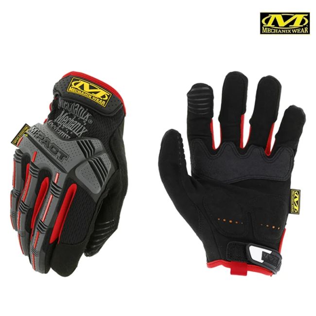 Guantes M-PACT Negro-Rojo MECHANIX
