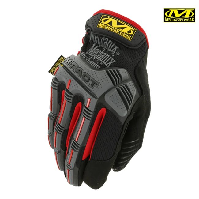 Guantes M-PACT Negro-Rojo MECHANIX