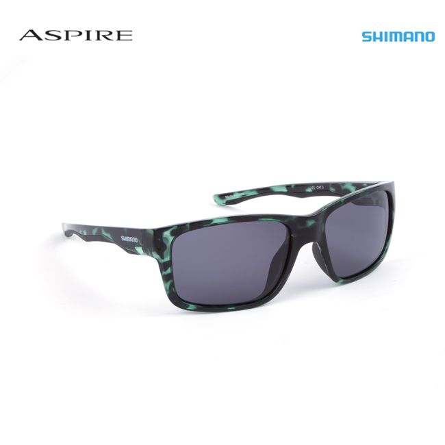Gafas Shimano Aspire carey verde oscuro y gris oscuro