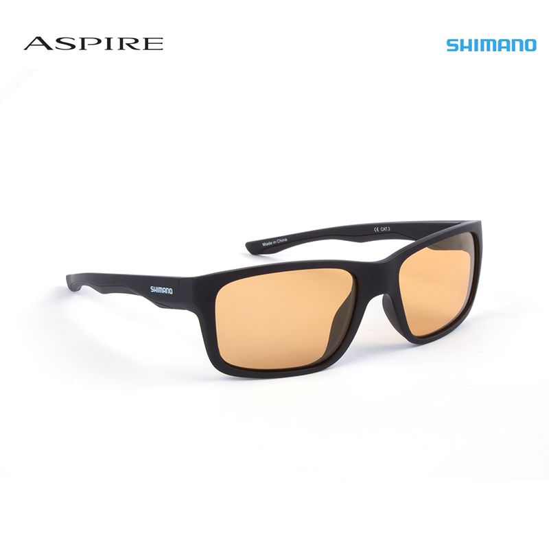 Gafas Shimano Aspire negro mate y amarillo