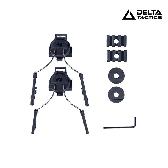Adaptadores Auricular para Casco Negro DELTA TACTICS