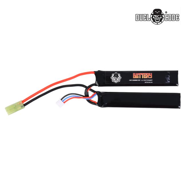 Bateria Lipo 7.4V 1100Mah 25C (2Pc) DUEL CODE