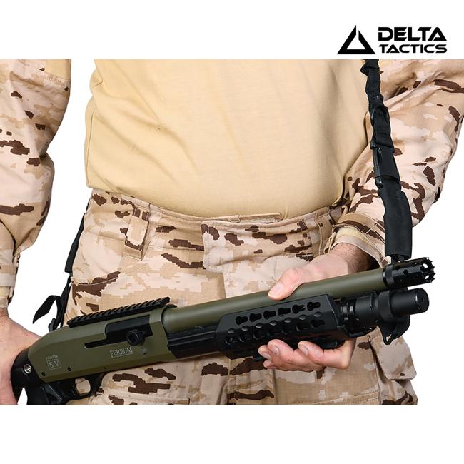 Correa Táctica Extracción Rápida 2 Puntos Negra DELTA TACTICS