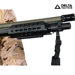 Correa Táctica Extracción Rápida 2 Puntos Negra DELTA TACTICS