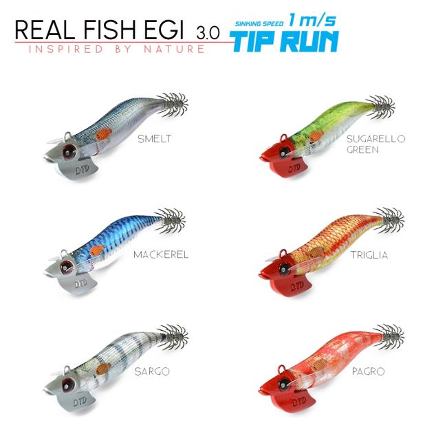 Jibionera Egi REAL FISH 3.0 TIP RUN DTD