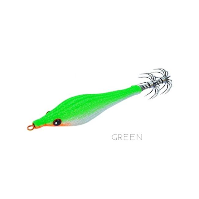 Jibionera Blanda DIAMOND 2.5 DTD - Color: Verde - Peso: 7.4gr - Longitud: 70mm