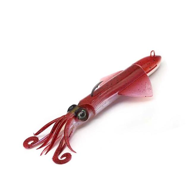 Vinilo Xipi EVO 25g 100 mm montado JLC - Color: Rojo Glow - Peso: 25gr - Longitud: 100mm
