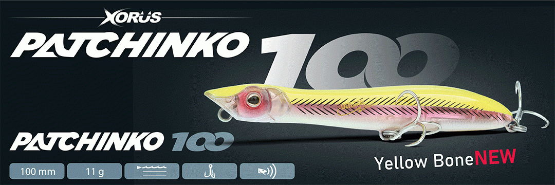 Paseante Patchinko 100 - señuelo de superficie de Xorus